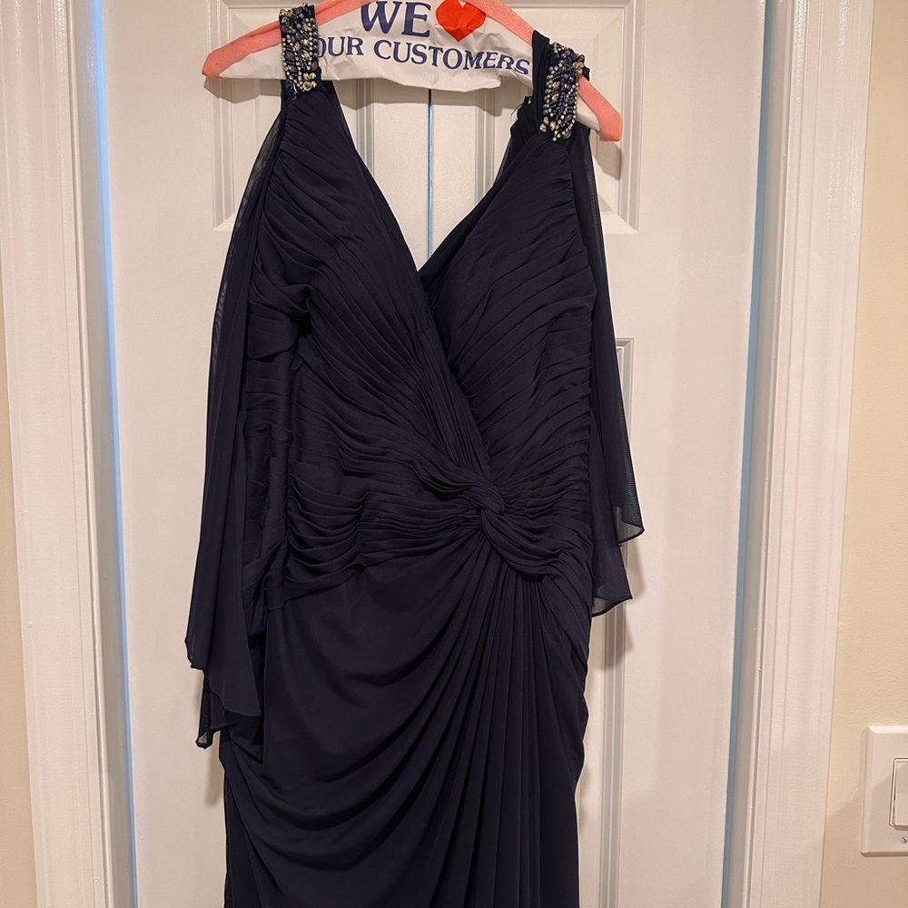 Rina de Montella Blue Dress- Mother of the Bride